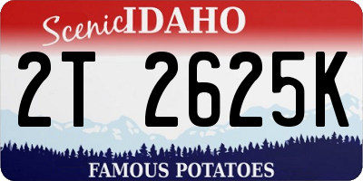 ID license plate 2T2625K
