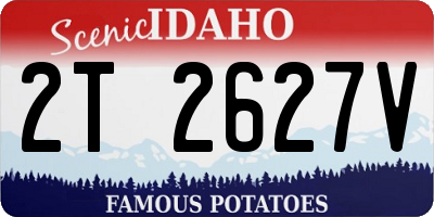ID license plate 2T2627V