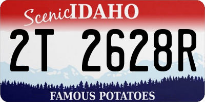 ID license plate 2T2628R
