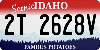 ID license plate 2T2628V