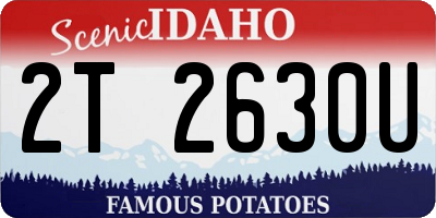 ID license plate 2T2630U
