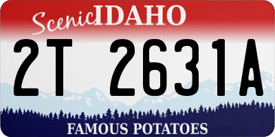 ID license plate 2T2631A