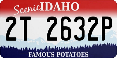 ID license plate 2T2632P