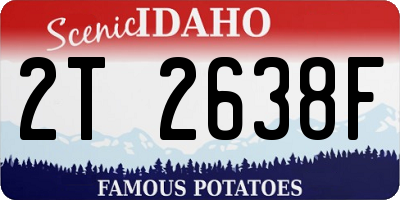 ID license plate 2T2638F