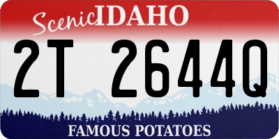 ID license plate 2T2644Q