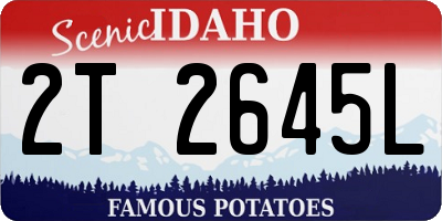 ID license plate 2T2645L