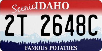 ID license plate 2T2648C