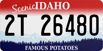 ID license plate 2T2648O