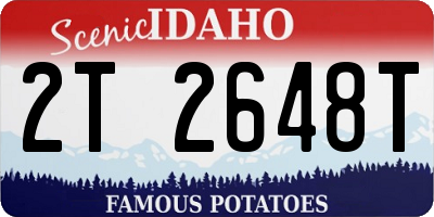ID license plate 2T2648T