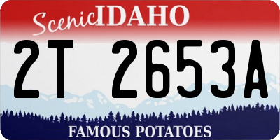 ID license plate 2T2653A