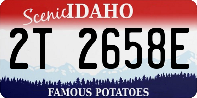 ID license plate 2T2658E