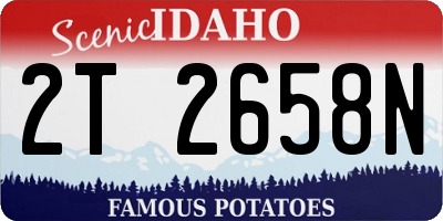 ID license plate 2T2658N