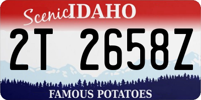ID license plate 2T2658Z