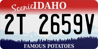 ID license plate 2T2659V