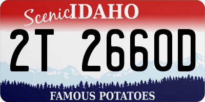 ID license plate 2T2660D