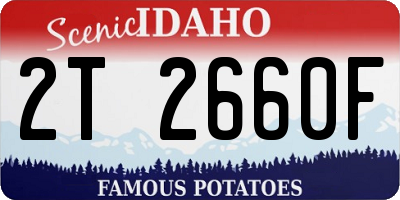 ID license plate 2T2660F