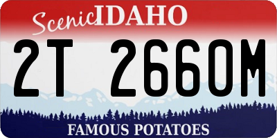 ID license plate 2T2660M