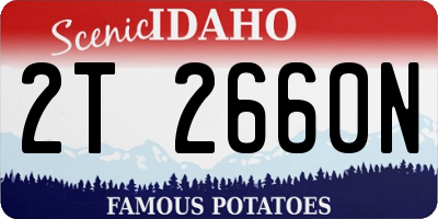 ID license plate 2T2660N