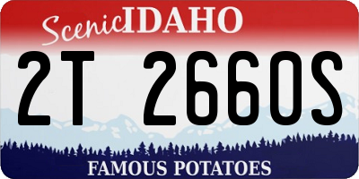 ID license plate 2T2660S