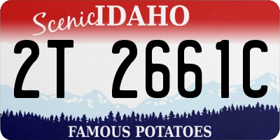 ID license plate 2T2661C