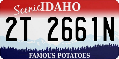 ID license plate 2T2661N