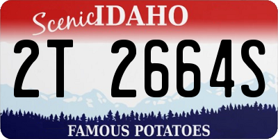 ID license plate 2T2664S