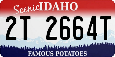 ID license plate 2T2664T