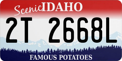 ID license plate 2T2668L