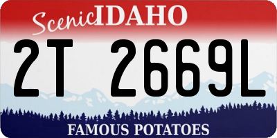 ID license plate 2T2669L