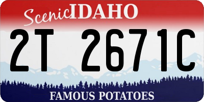 ID license plate 2T2671C
