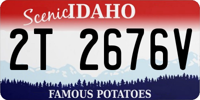 ID license plate 2T2676V