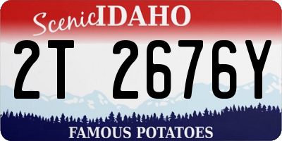 ID license plate 2T2676Y
