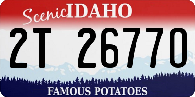 ID license plate 2T2677O