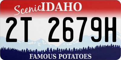 ID license plate 2T2679H