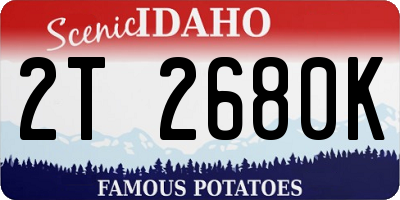 ID license plate 2T2680K