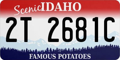 ID license plate 2T2681C