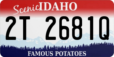 ID license plate 2T2681Q