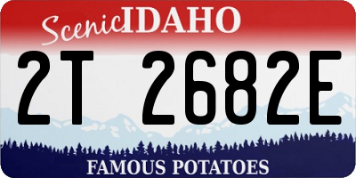 ID license plate 2T2682E
