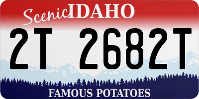 ID license plate 2T2682T