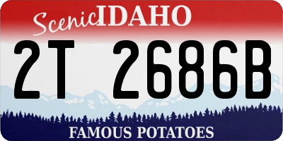 ID license plate 2T2686B