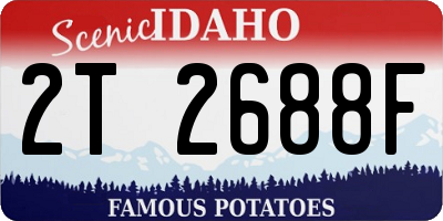ID license plate 2T2688F