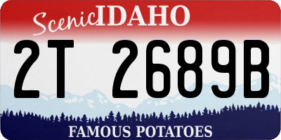 ID license plate 2T2689B