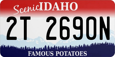 ID license plate 2T2690N
