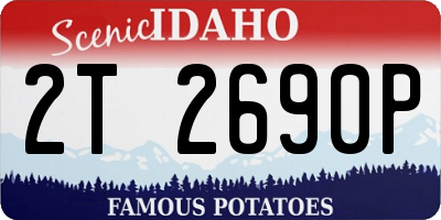 ID license plate 2T2690P