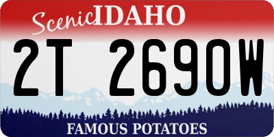 ID license plate 2T2690W