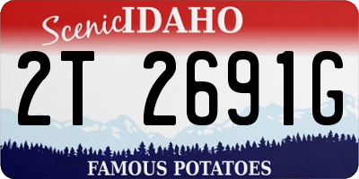 ID license plate 2T2691G