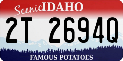 ID license plate 2T2694Q