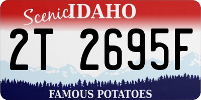 ID license plate 2T2695F