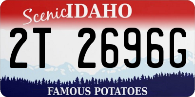 ID license plate 2T2696G
