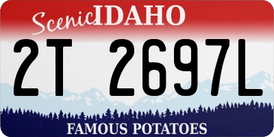 ID license plate 2T2697L